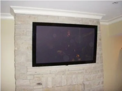 Home theater wall mount installation