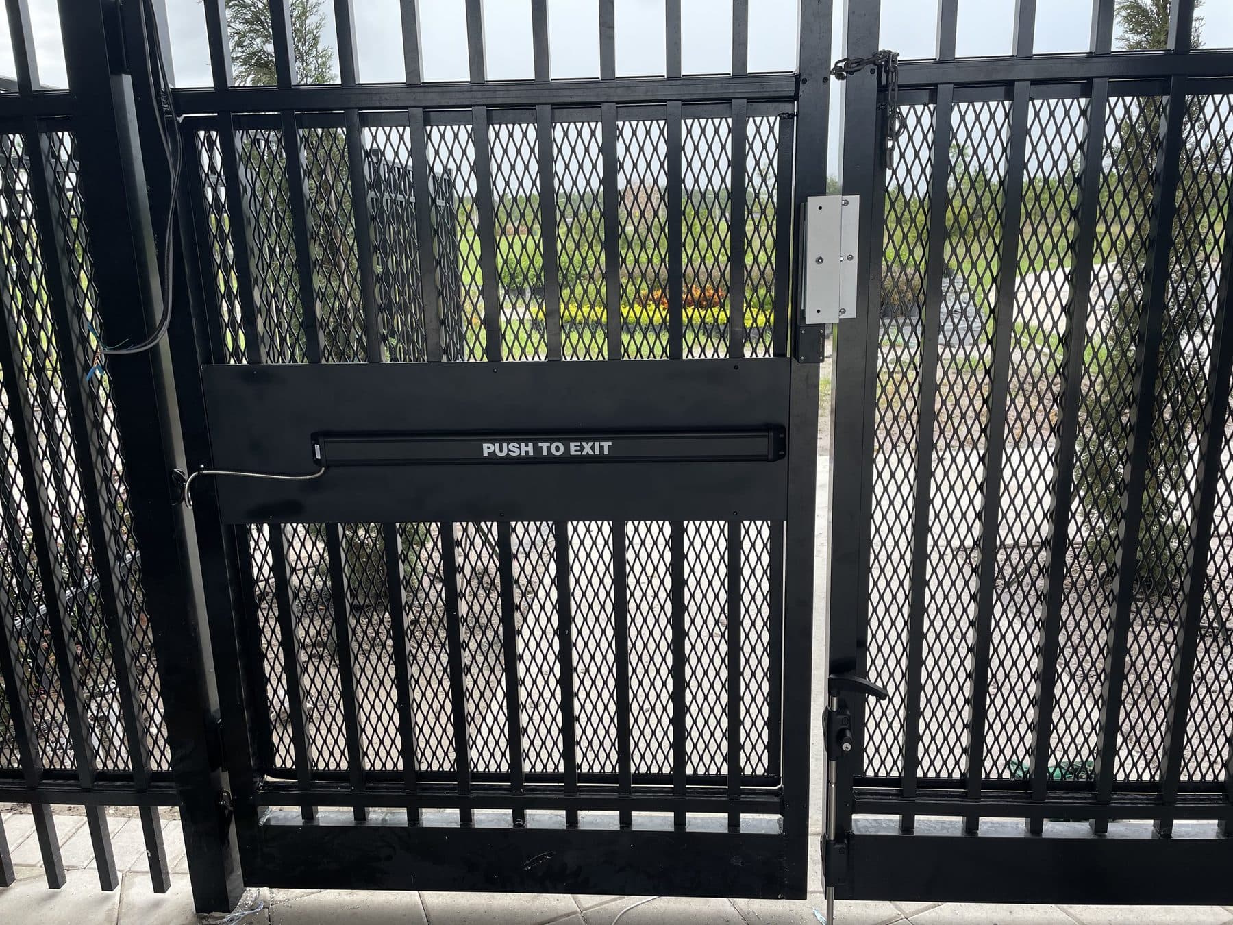 Access-controlled community gate installation